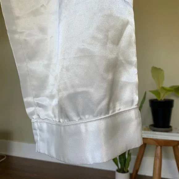 White Silk Pants - Picture 2 of 4